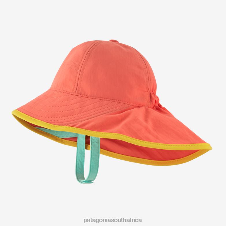 Children Block-the-Sun UPF Hat Coho Coral Patagonia Accessories P6ZJ63397