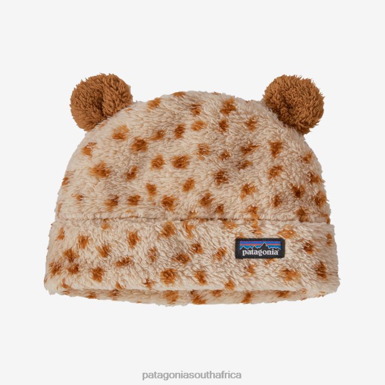 Children Furry Friends Fleece Hat Dear Dear: Tuber Tan Patagonia Accessories P6ZJ62795