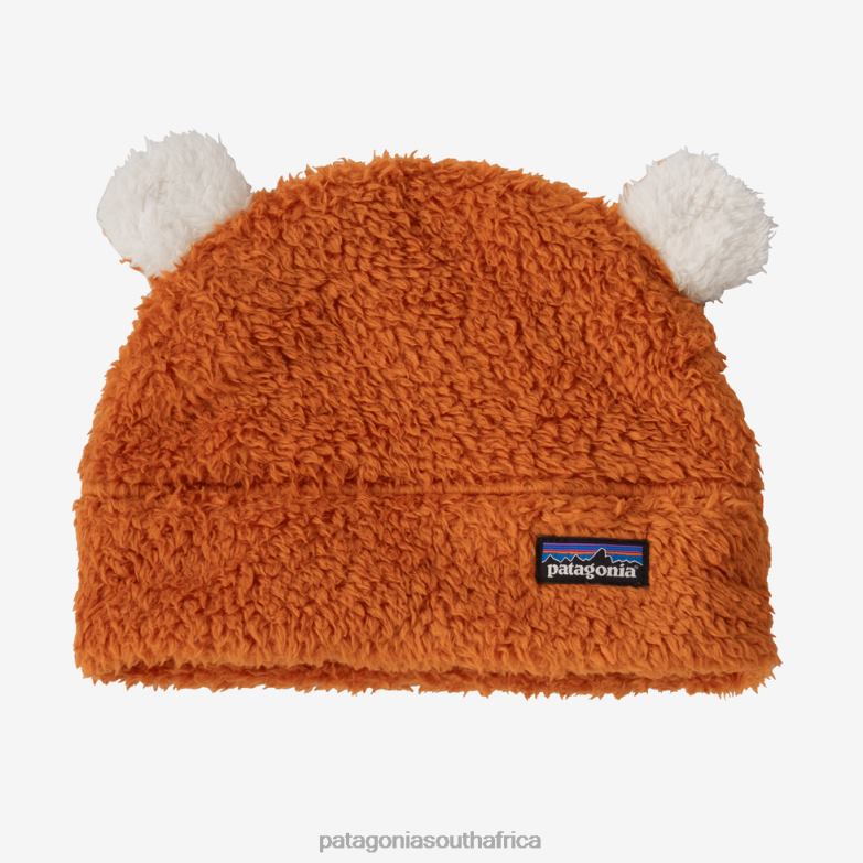 Children Furry Friends Fleece Hat Sandhill Rust Patagonia Accessories P6ZJ62797