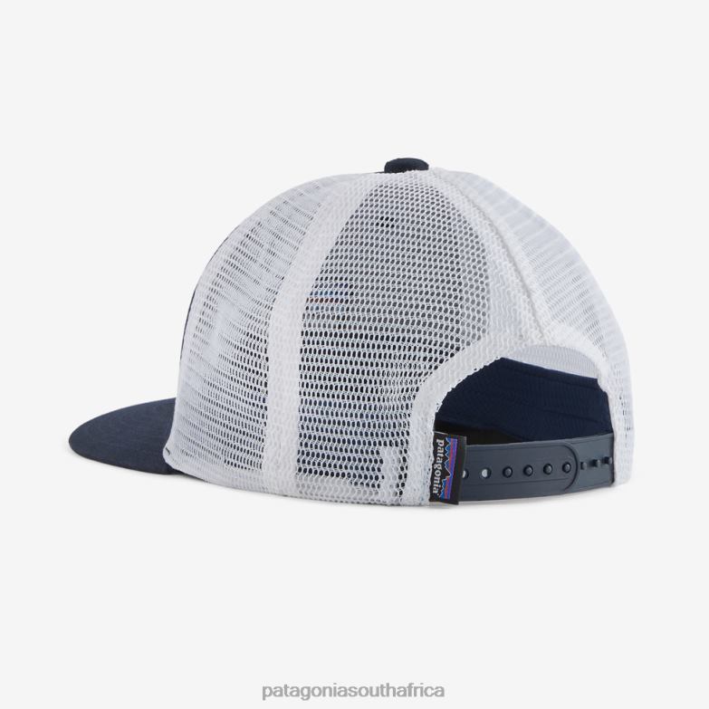 Children Trucker Hat P-6 Logo: Navy Blue Patagonia Accessories P6ZJ62692