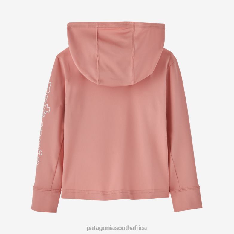 Children Capilene Silkweight UPF Hoody Plank Party: Steam Blue Patagonia Apparel P6ZJ62678