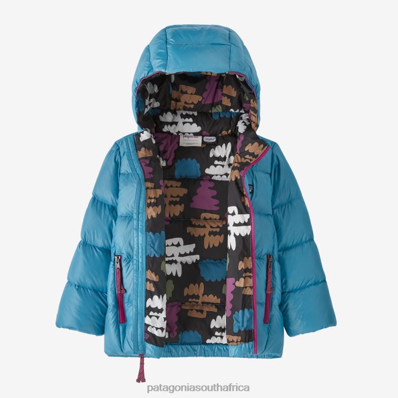 Children Hi-Loft Down Sweater Hoody Wax Red Patagonia Apparel P6ZJ62766