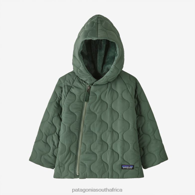 Children Quilted Puff Jacket Hemlock Green Patagonia Apparel P6ZJ62879