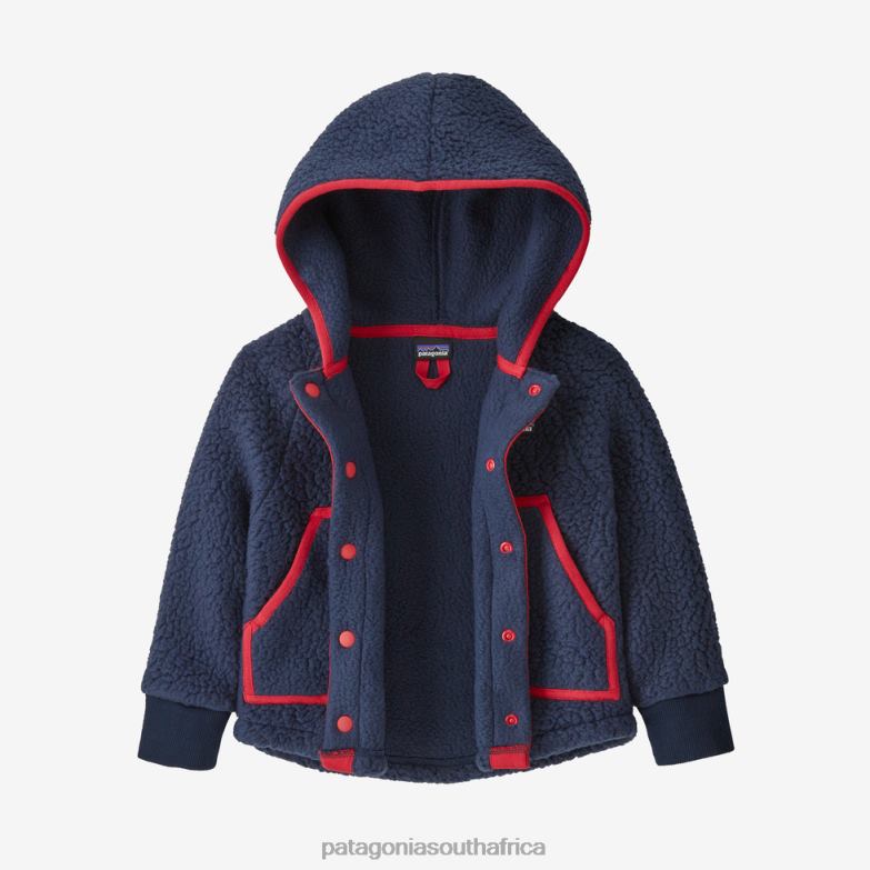 Children Retro Pile Fleece Jacket Live Simply Whale Patch: Natural Patagonia Apparel P6ZJ62846