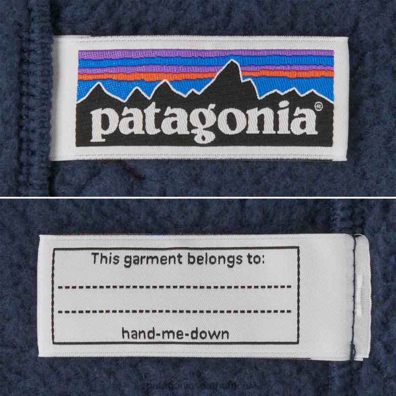 Children Retro Pile Fleece Jacket Live Simply Whale Patch: Natural Patagonia Apparel P6ZJ62846