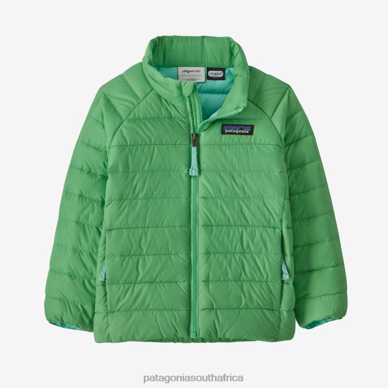 Children Down Sweater Bloom Green Patagonia Apparel P6ZJ62770