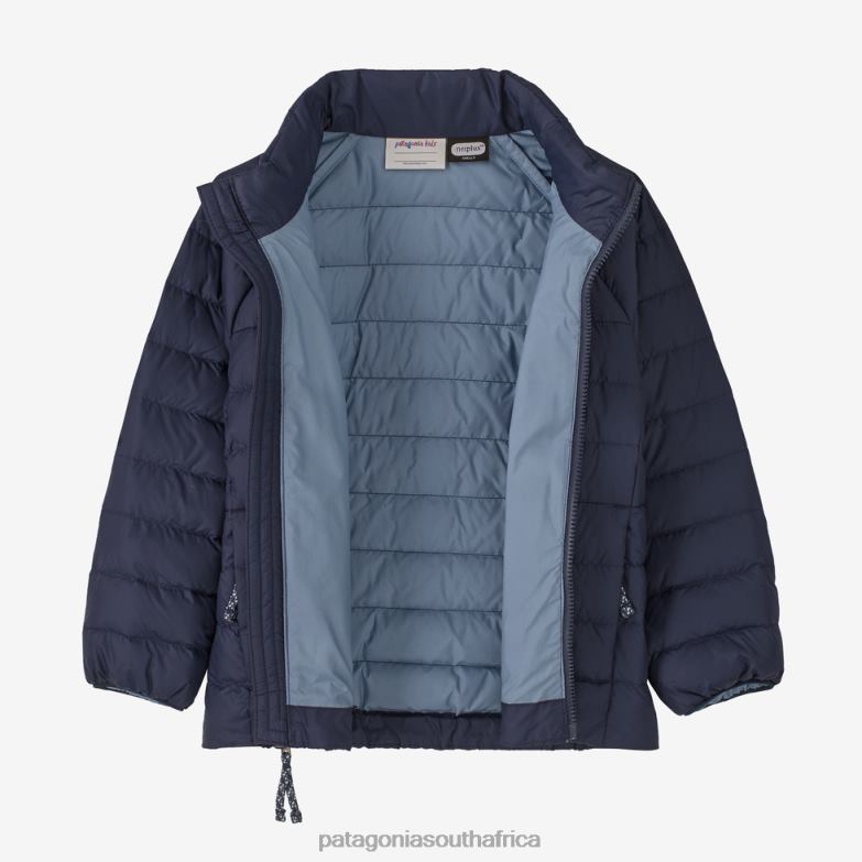 Children Down Sweater Wavy Blue Patagonia Apparel P6ZJ62774