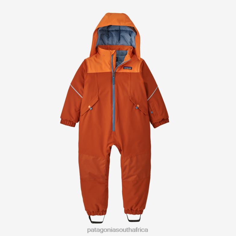 Children Snow Pile One-Piece Sandhill Rust Patagonia Apparel P6ZJ62902