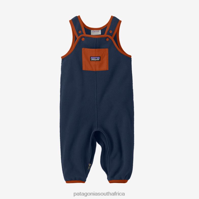 Children Synchilla Fleece Overalls New Navy Patagonia Apparel P6ZJ62849