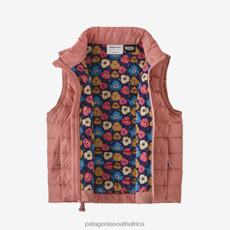 Children Down Sweater Vest Sunfade Pink Patagonia Apparel P6ZJ62834