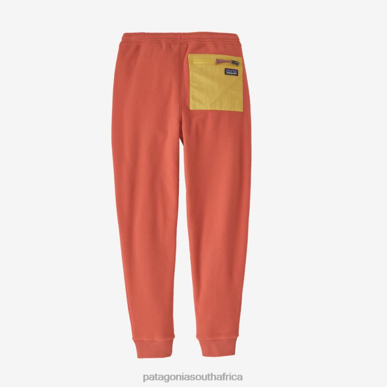 Children Micro D Fleece Joggers Quartz Coral Patagonia Apparel P6ZJ63084