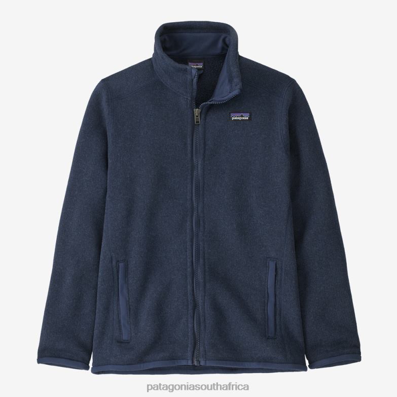 Children Better Sweater Fleece Jacket New Navy Patagonia Apparel P6ZJ63024