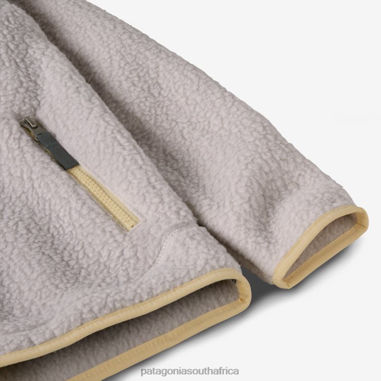 Children Retro Pile Fleece Jacket El Cap Khaki Patagonia Apparel P6ZJ63043