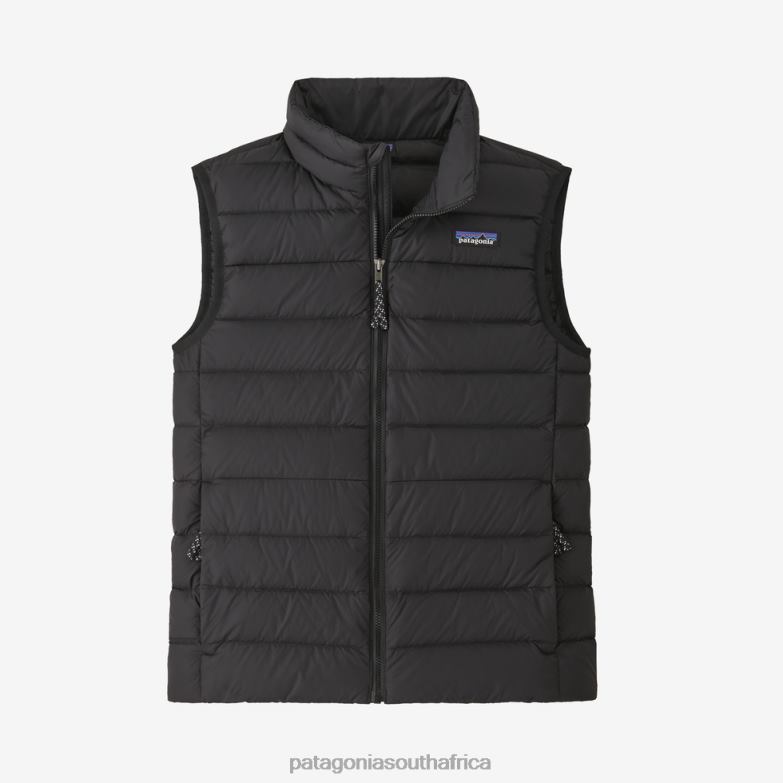 Children Down Sweater Vest Black Patagonia Apparel P6ZJ63088