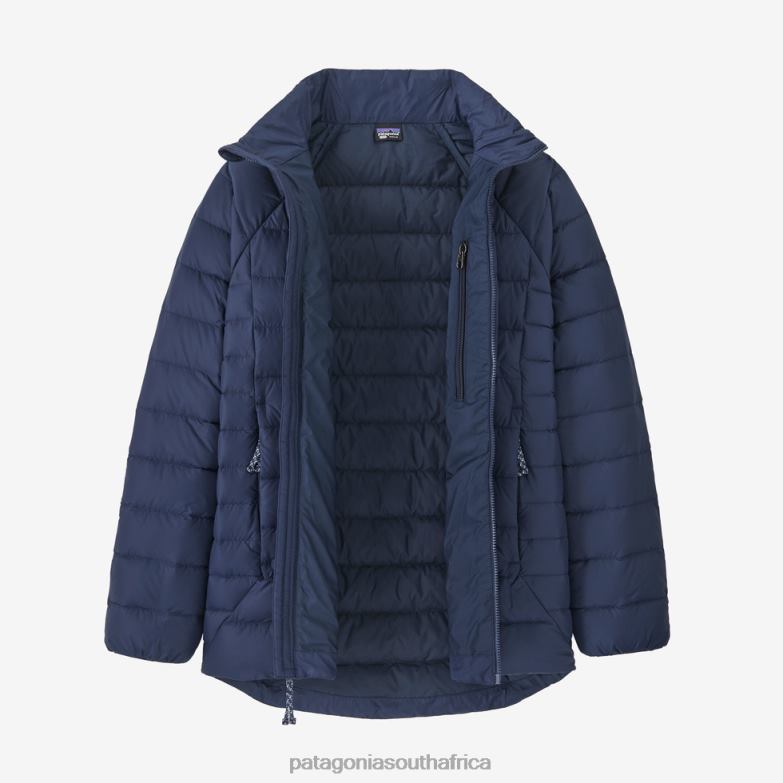 Children Drop-Tail Down Sweater Black Patagonia Apparel P6ZJ63179