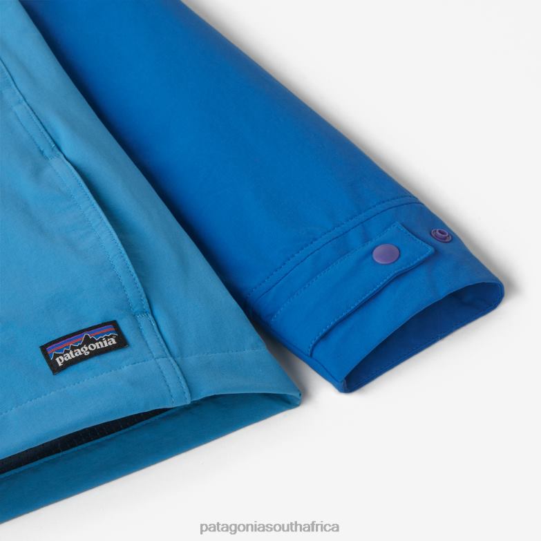 Children Isthmus Anorak Pullover Wavy Blue Patagonia Apparel P6ZJ63182