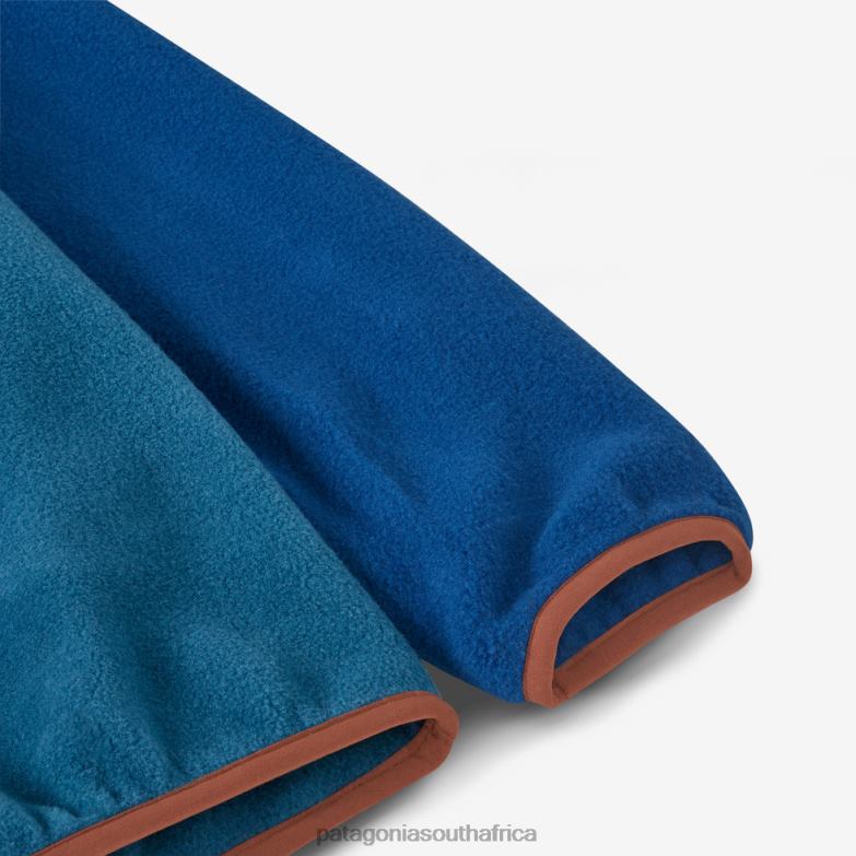 Children Lightweight Synchilla Snap-T Fleece Pullover Wandering Woods: Steam Blue Patagonia Apparel P6ZJ63147