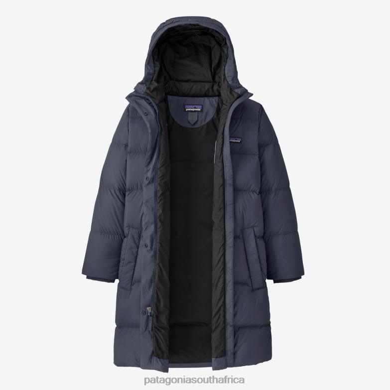 Children Silent Down Parka Ink Black Patagonia Apparel P6ZJ63160