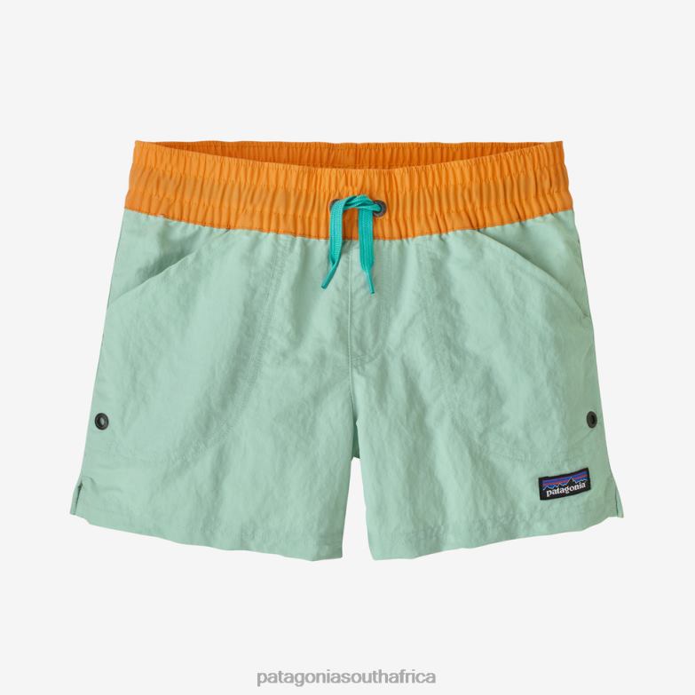 Children Costa Rica Baggies Shorts-3"-Unlined Lite Distilled Green Patagonia Apparel P6ZJ63035