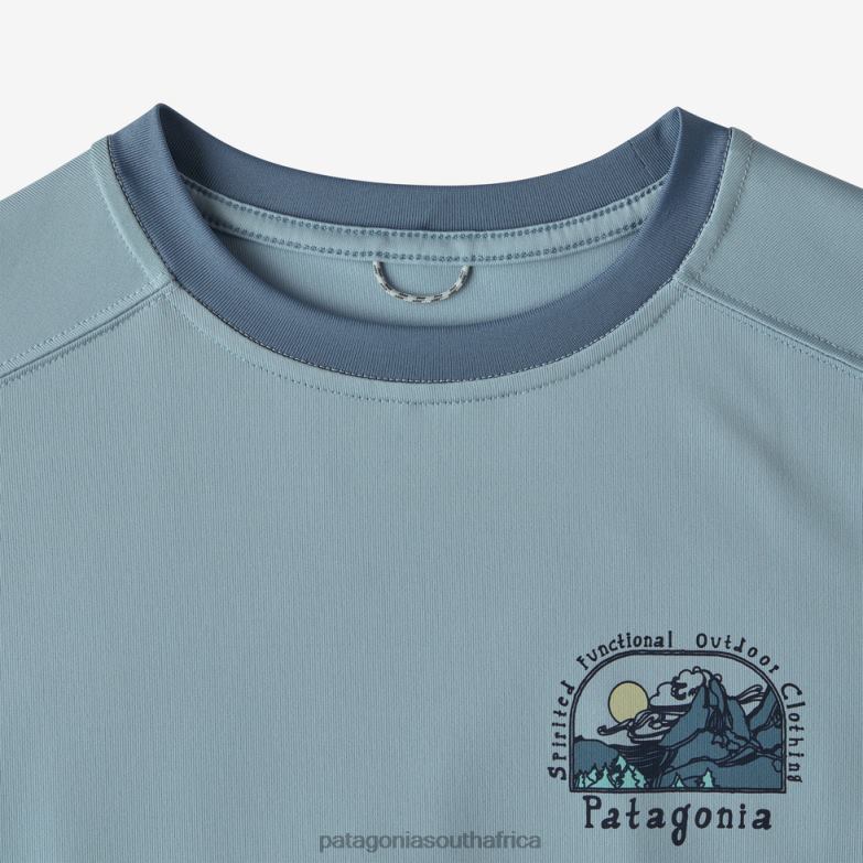 Children Capilene Silkweight T-Shirt Boardshort Logo: Coho Coral Patagonia Apparel P6ZJ62930