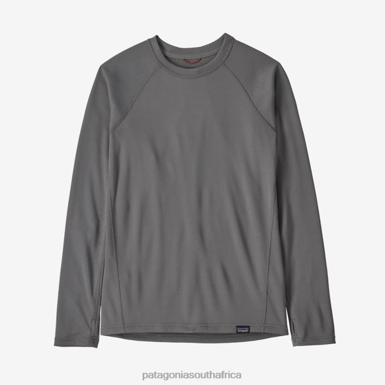 Children Capilene Midweight Crew Noble Grey Patagonia Apparel P6ZJ63114