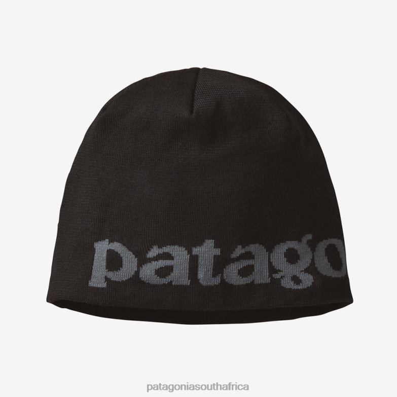 Men Beanie Hat Logo Belwe: Black Patagonia Accessories P6ZJ62662
