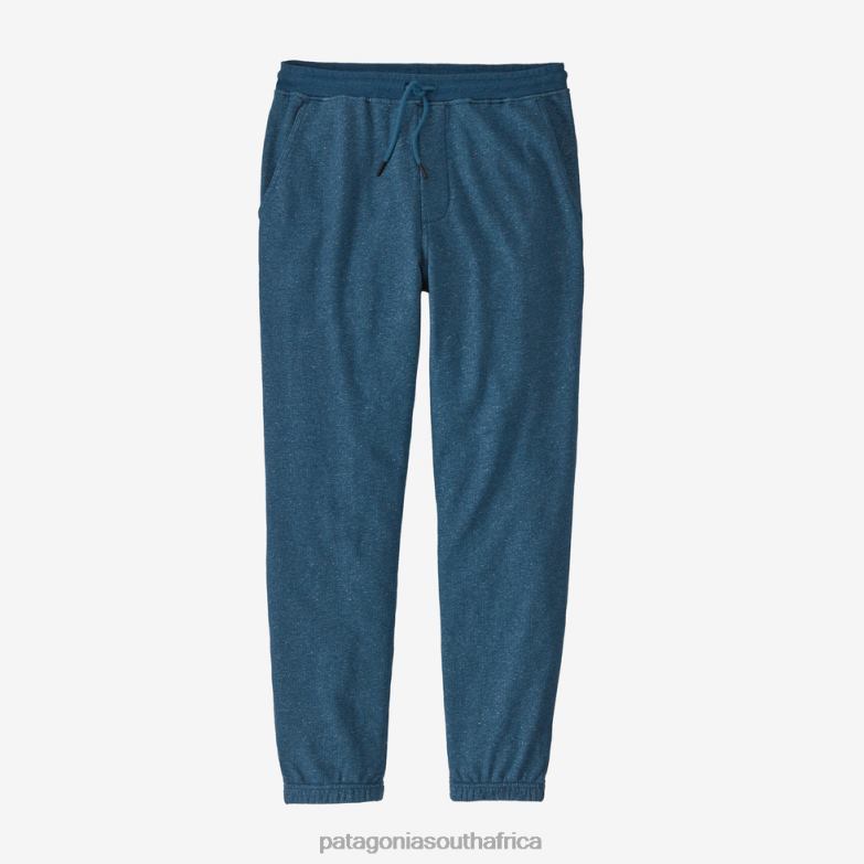 Men Mahnya Fleece Pants Wavy Blue Patagonia Apparel P6ZJ61797