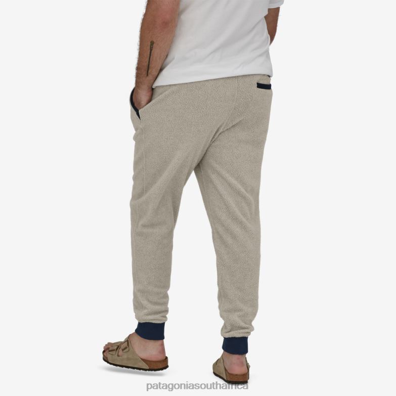 Men Shearling Fleece Pants Wavy Blue Patagonia Apparel P6ZJ61833