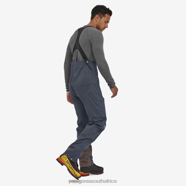 Men Dual Aspect Bibs Smolder Blue Patagonia Apparel P6ZJ62557
