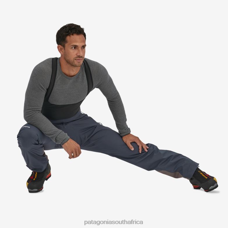 Men Dual Aspect Bibs Smolder Blue Patagonia Apparel P6ZJ62557