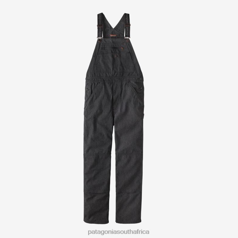 Men Iron Forge Hemp Canvas Bib Overalls-Short Ink Black Patagonia Apparel P6ZJ62508