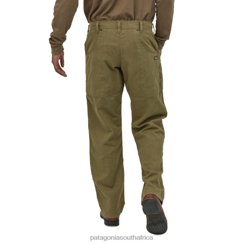Men All Seasons Hemp Canvas Double Knee Pants-Short Fatigue Green Patagonia Apparel P6ZJ62462