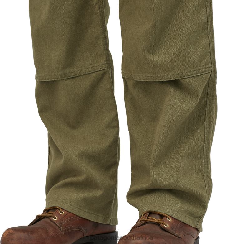 Men All Seasons Hemp Canvas Double Knee Pants-Short Fatigue Green Patagonia Apparel P6ZJ62462
