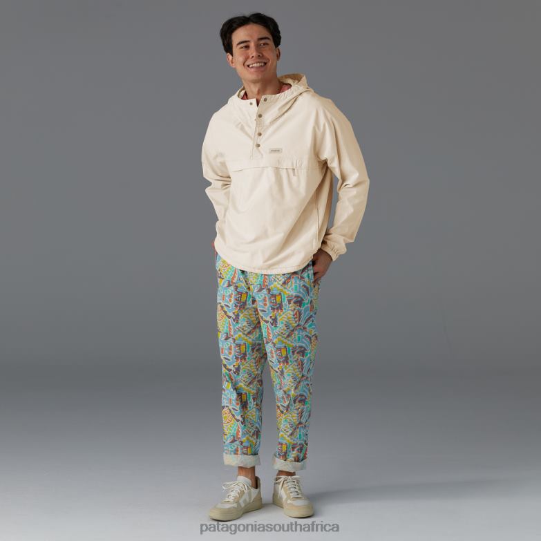 Men Funhoggers Cotton Pants Plume Grey Patagonia Apparel P6ZJ62483