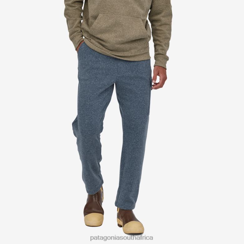 Men Hemp Sweatpants Stone Blue Patagonia Apparel P6ZJ62456