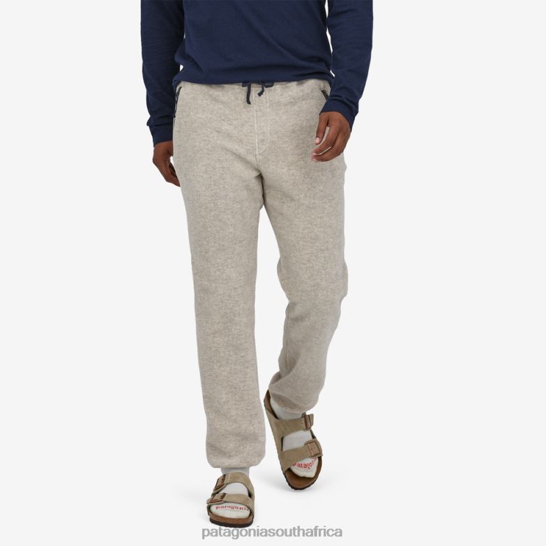 Men Synchilla Fleece Pants Oatmeal Heather Patagonia Apparel P6ZJ62453