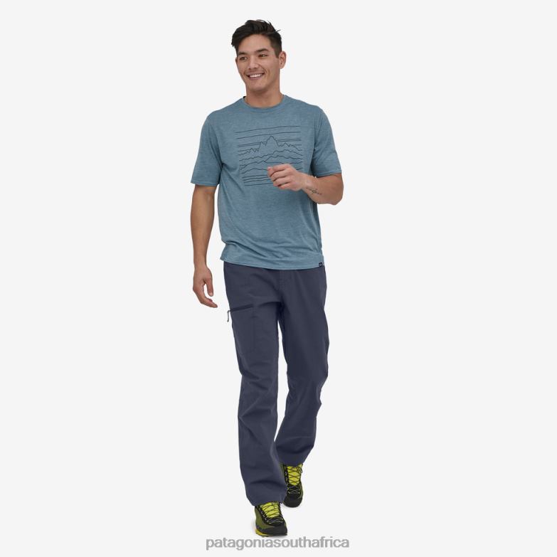 Men Venga Rock Pants-Short Smolder Blue Patagonia Apparel P6ZJ62501