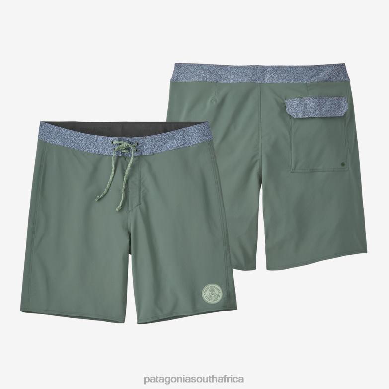 Men Hydropeak Boardshorts-18" Peak Protector Badge: Hemlock Green Patagonia Apparel P6ZJ62599