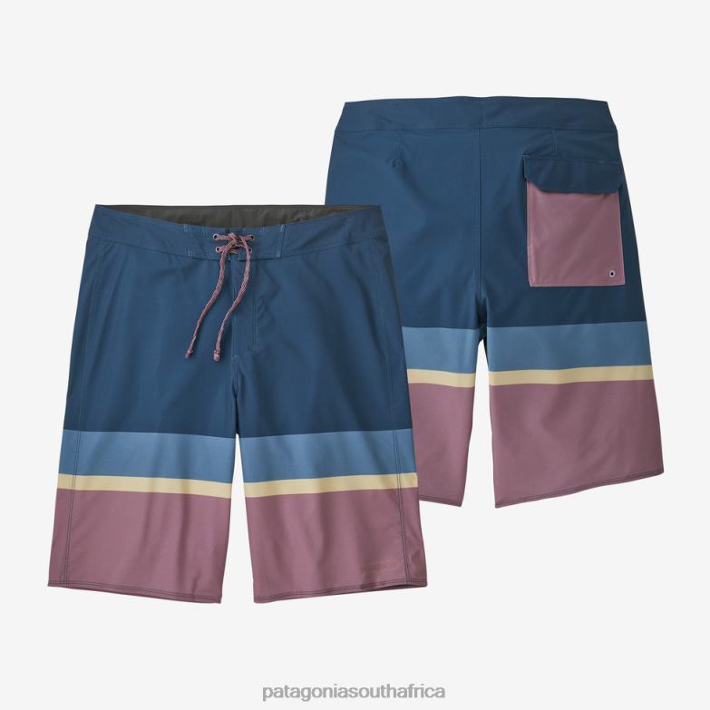 Men Hydropeak Boardshorts-21" Topa Stripe: Evening Mauve Patagonia Apparel P6ZJ62618