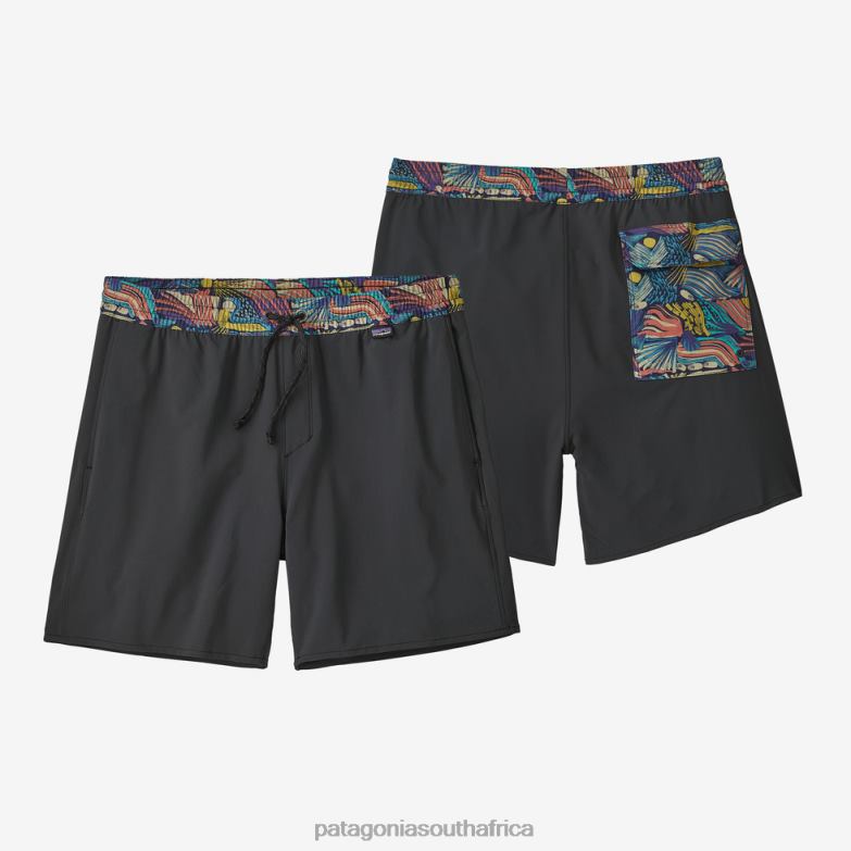 Men Hydropeak Volley Shorts-16" Peak Protector Badge: Ink Black Patagonia Apparel P6ZJ62297