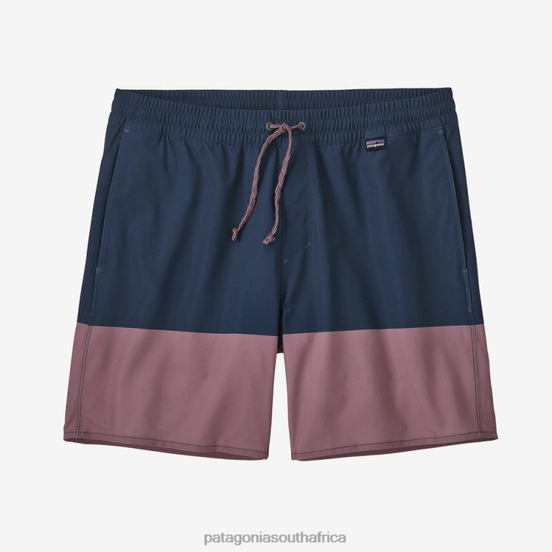 Men Hydropeak Volley Shorts-16" Santa Cruz Block: Evening Mauve Patagonia Apparel P6ZJ62300