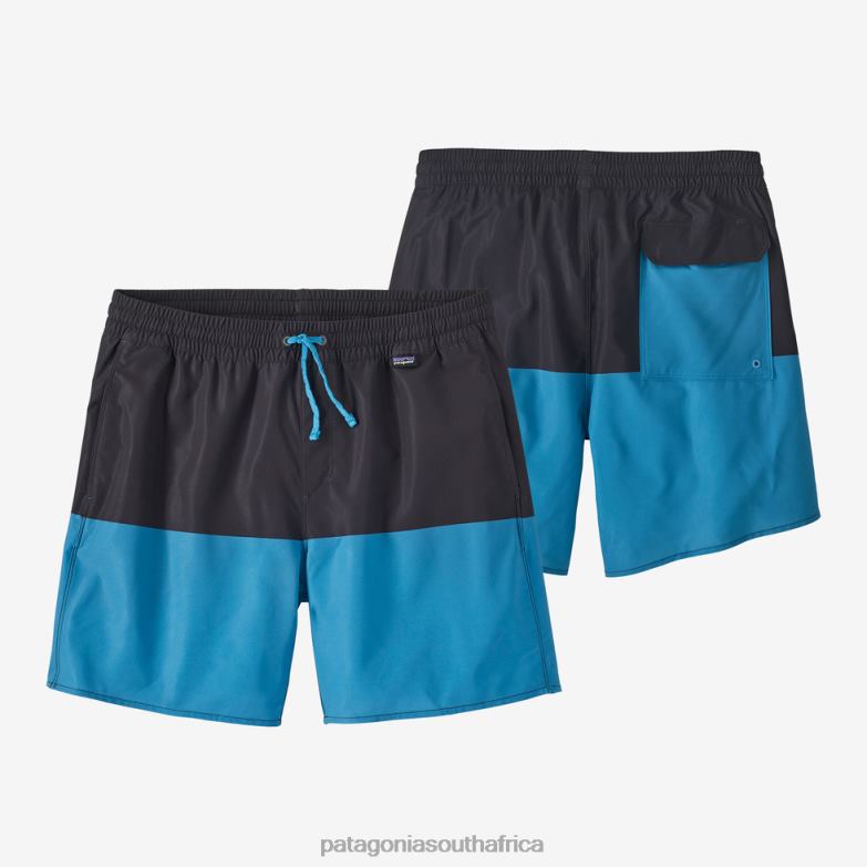 Men Hydropeak Volley Shorts-16" Santa Cruz Block: Pitch Blue Patagonia Apparel P6ZJ62293