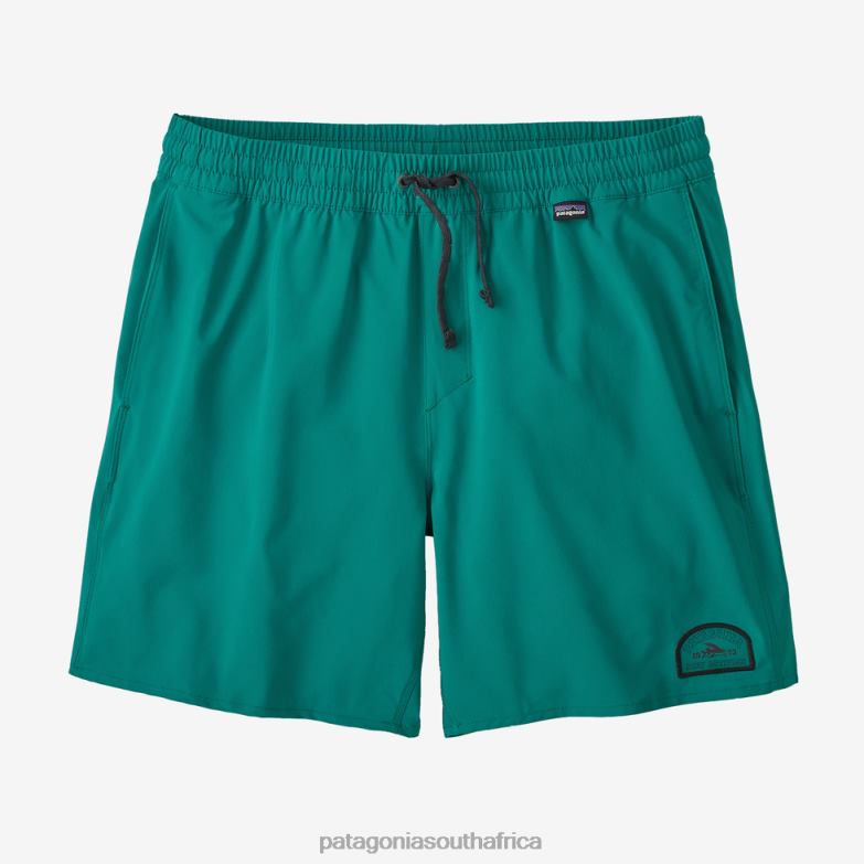Men Hydropeak Volley Shorts-16" Team Surf Activist: Borealis Green Patagonia Apparel P6ZJ62291