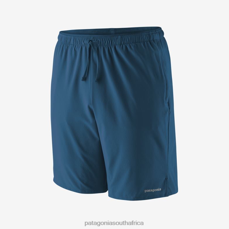 Men Multi Trails Shorts-8" Lagom Blue Patagonia Apparel P6ZJ62336