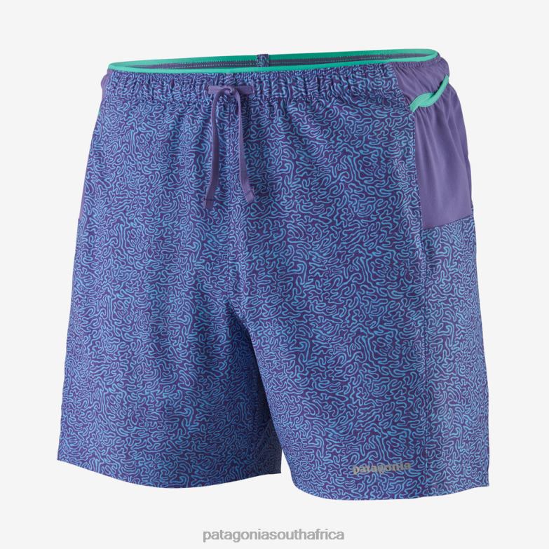 Men Strider Pro Shorts-5" Journeys: Perennial Purple Patagonia Apparel P6ZJ62346