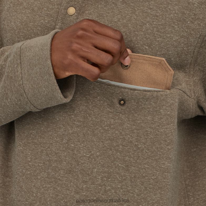 Men Hemp Sweatshirt Dark Ash Patagonia Apparel P6ZJ61823