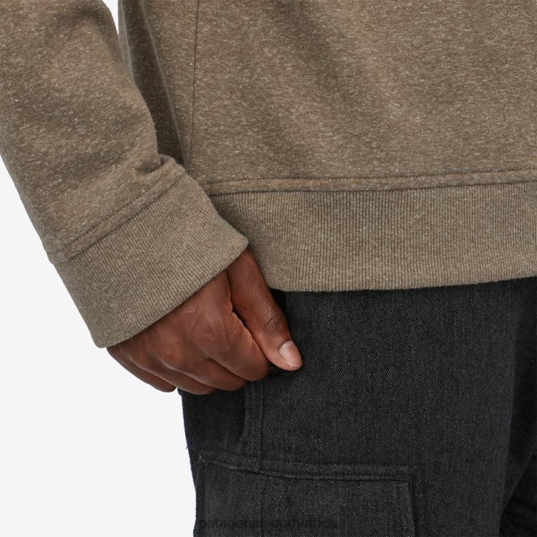 Men Hemp Sweatshirt Dark Ash Patagonia Apparel P6ZJ61823