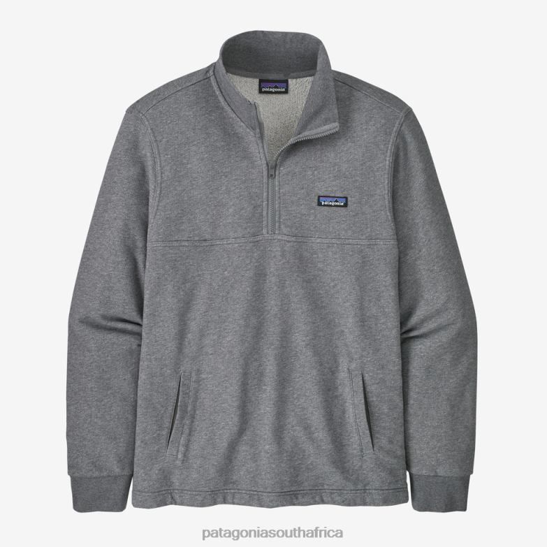 Men Mahnya Fleece Pullover Noble Grey Patagonia Apparel P6ZJ61816