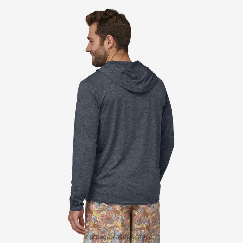 Men Capilene Cool Daily Hoody Smolder Blue - Light Smolder Blue X-Dye Patagonia Apparel P6ZJ61869