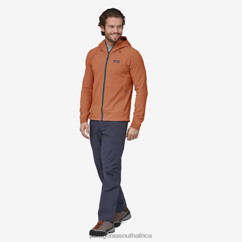 Men R1 TechFace Hoody Fertile Brown Patagonia Apparel P6ZJ61543